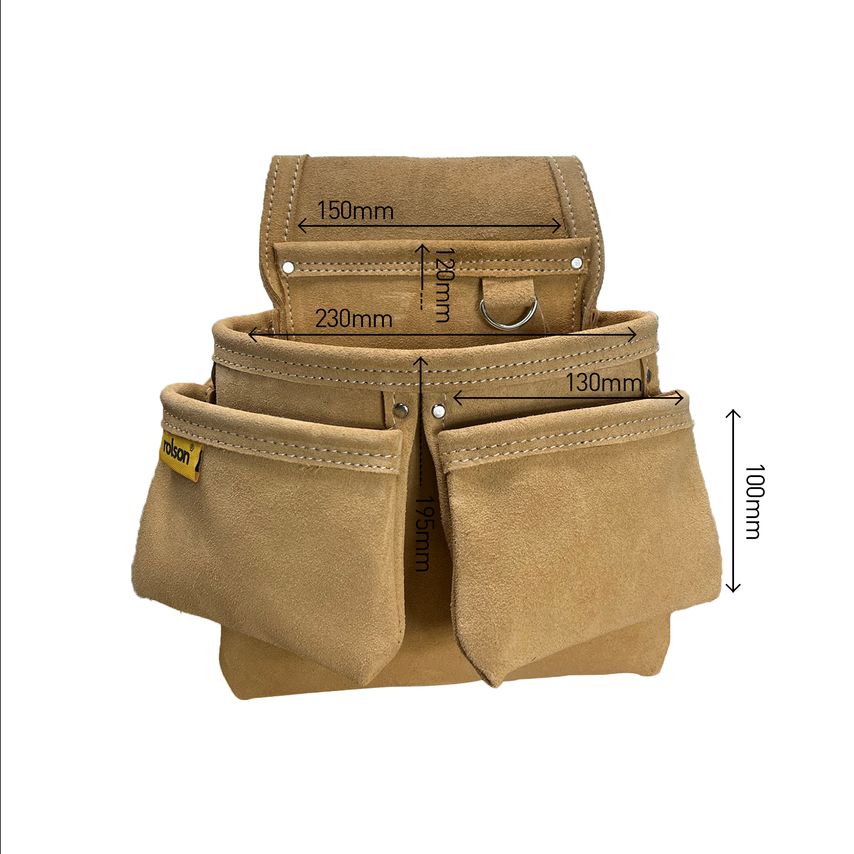 Single Leather Organiser Pouch Large