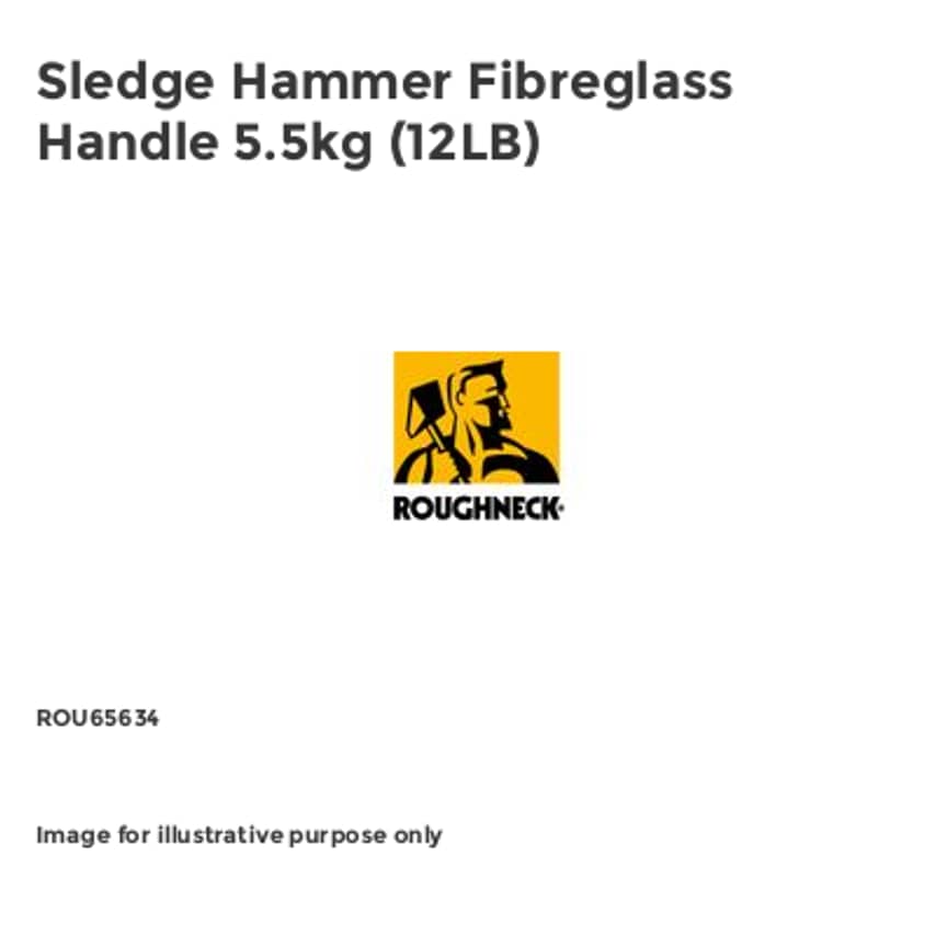 Sledge Hammer Fibreglass Handle 5.5kg (12LB)