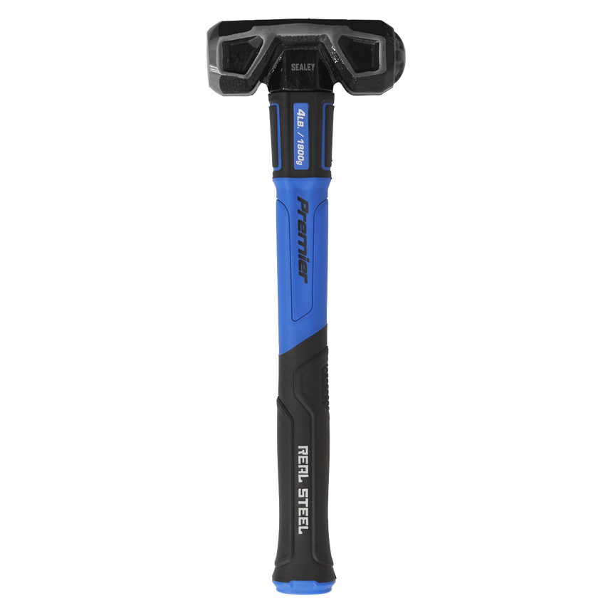 Sledge Hammer with Fibreglass Shaft 4LB Short Handle