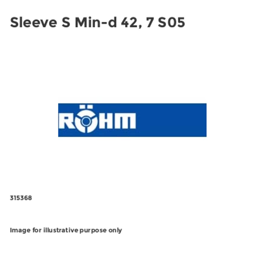 Sleeve S Min-d 42, 7 S05