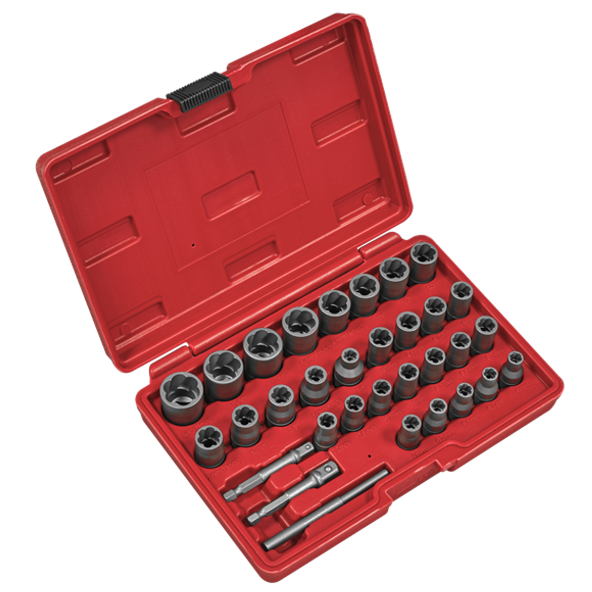Slim Design Bolt and Nut Extractor Set 32 Piece