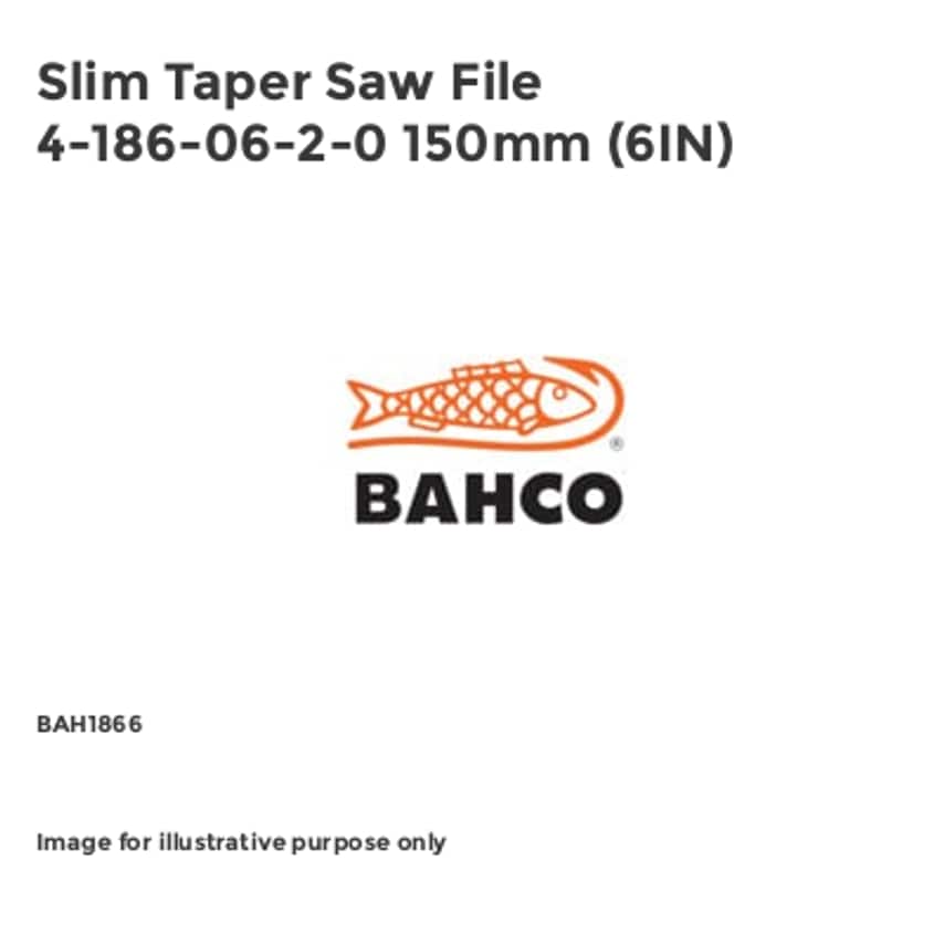 Slim Taper Saw File 4-186-06-2-0 150mm (6IN)