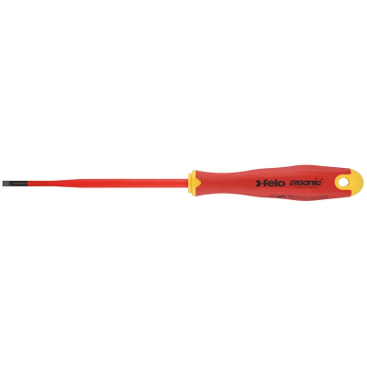 Slotted Screwdriver 4 x 0.8 VDE E Slim Ergonomic Grip