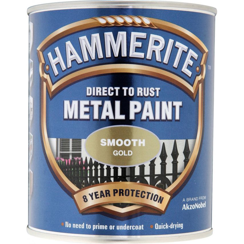 Smoothrite Paint 750ml Tin Gold