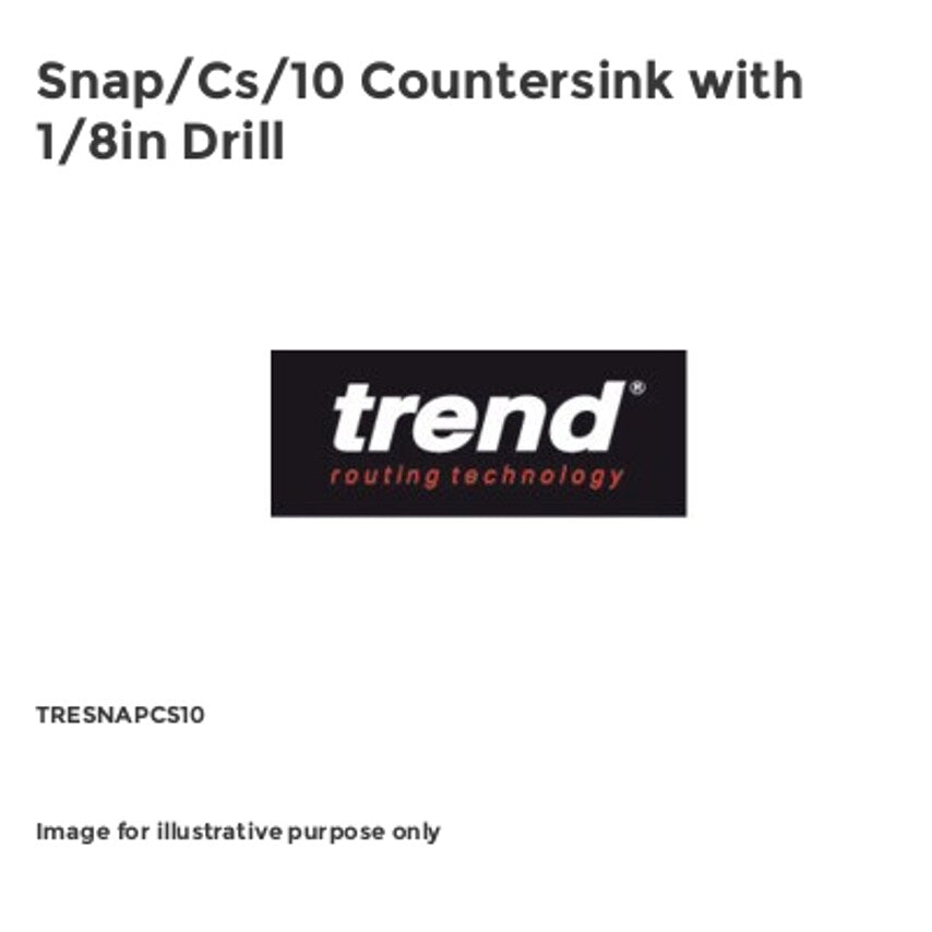 Snap/Cs/10 Countersink with 1/8in Drill TRESNAPCS10