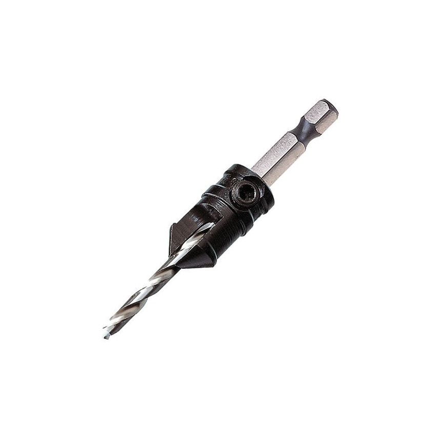 Snap/Cs/6 Snappy Countersink 3/8in (9.5mm) with 3/32in (2.5mm) Pilot Drill 1/4in Hex Shank