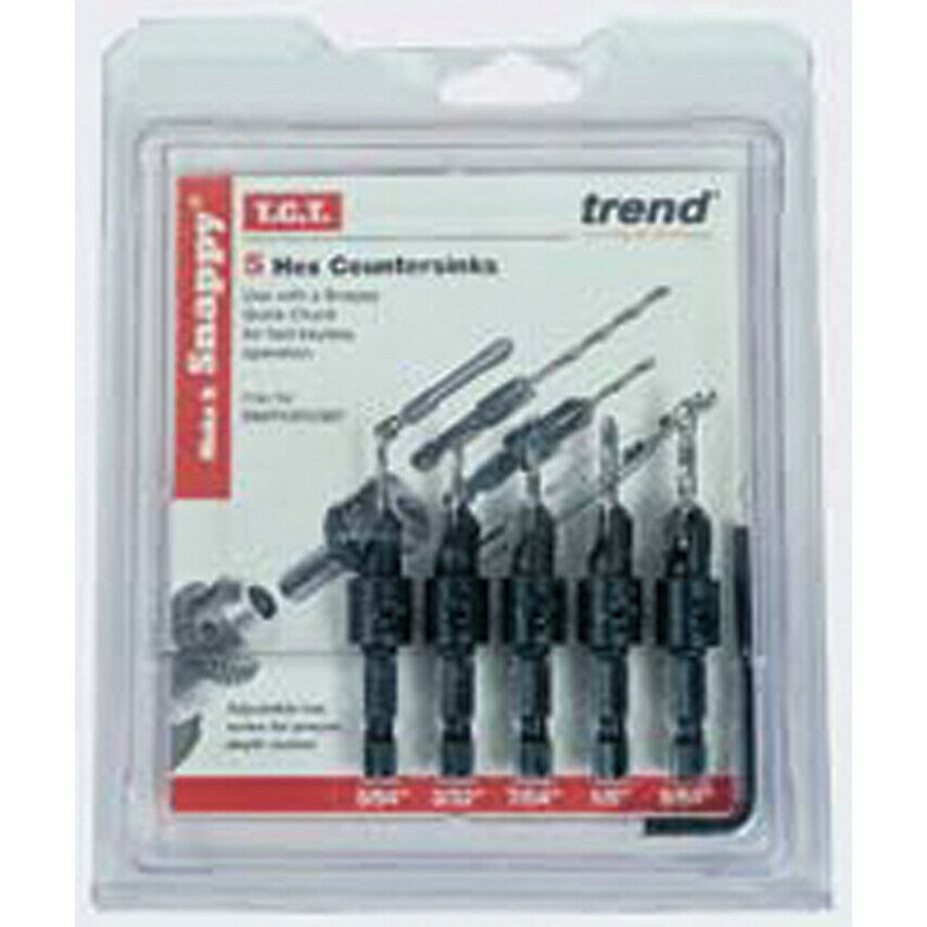 Snap/Cs/Set5 Piece HSS Countersink Set