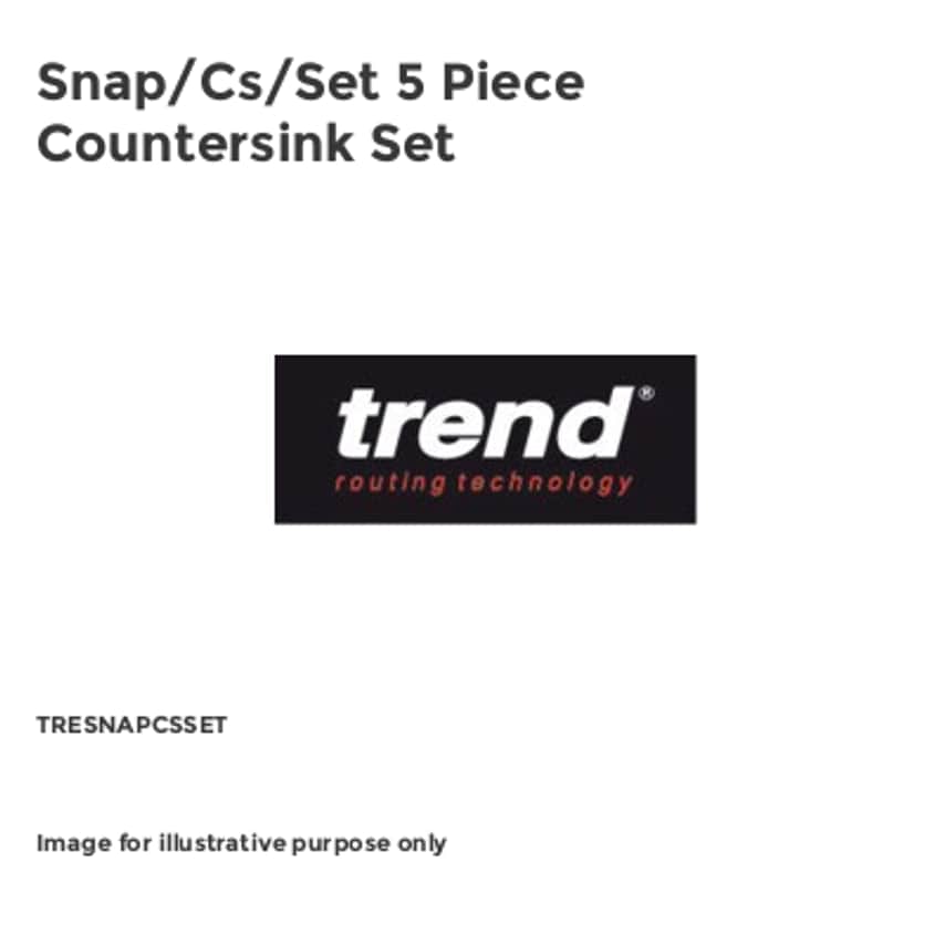 Snap/Cs/Set 5 Piece Countersink Set TRESNAPCSSET