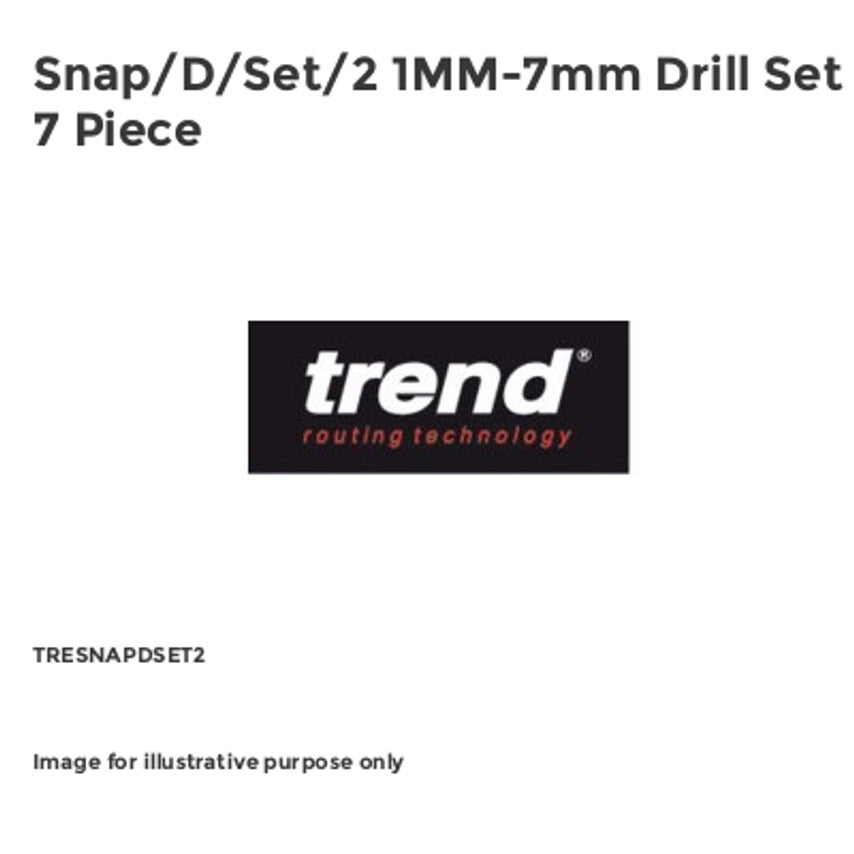 Snap/D/Set/2 1MM-7mm Drill Set 7 Piece