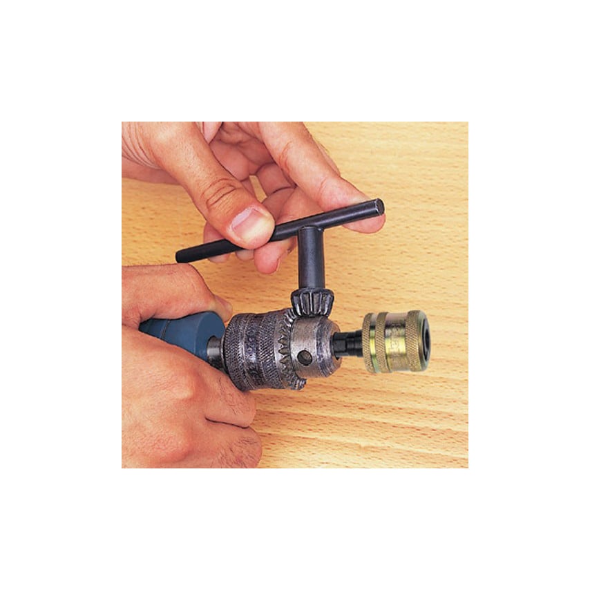 Snap/Qc Snap/Qc Snappy 1/4" Hex Quick Chuck with 3/8" Hex Shank