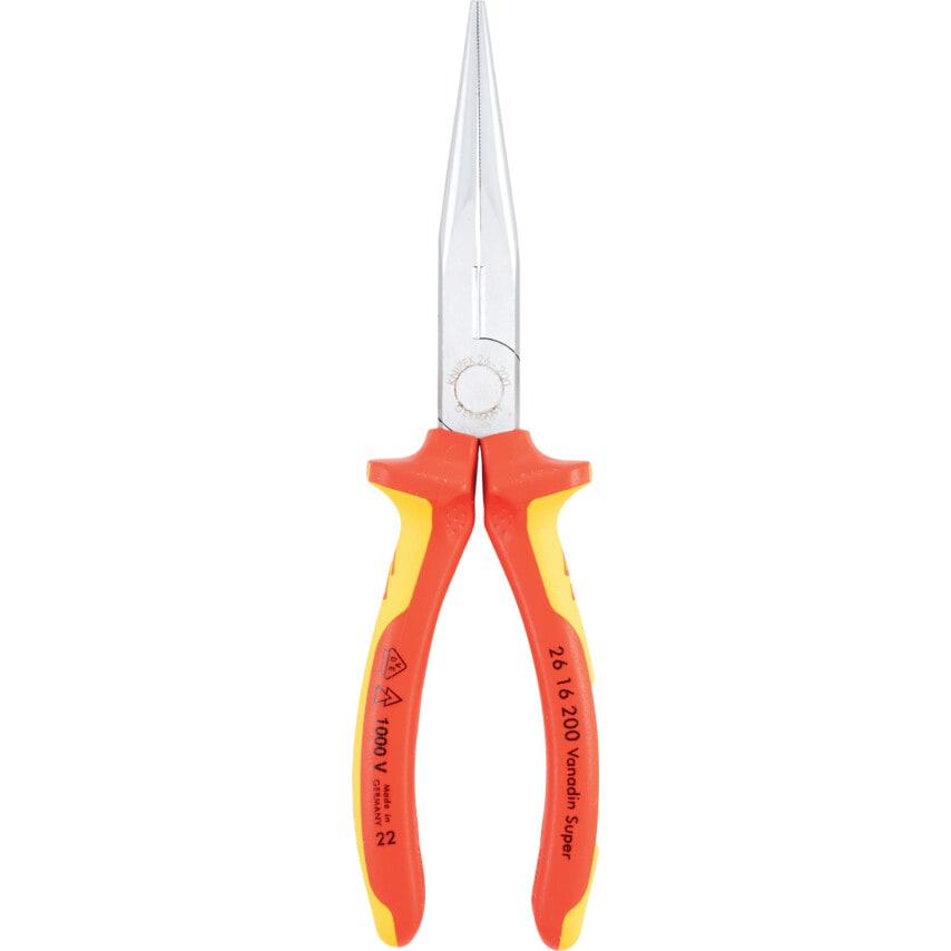 Snipe Nose Chrome Plated Side Cutting Pliers 200mm