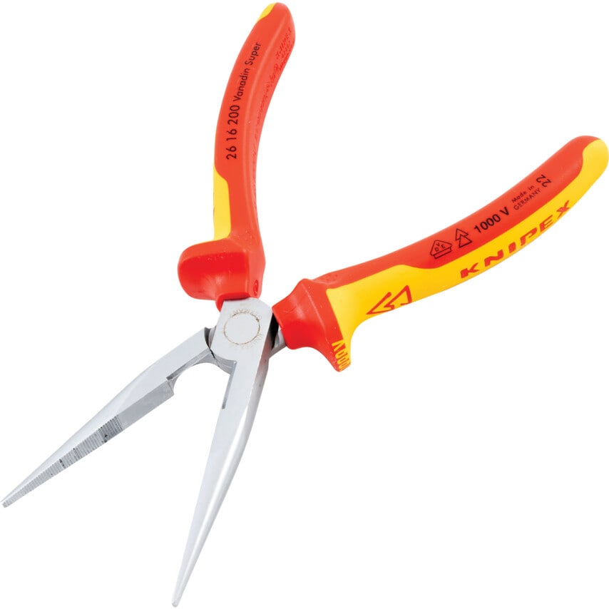 Snipe Nose Chrome Plated Side Cutting Pliers 200mm