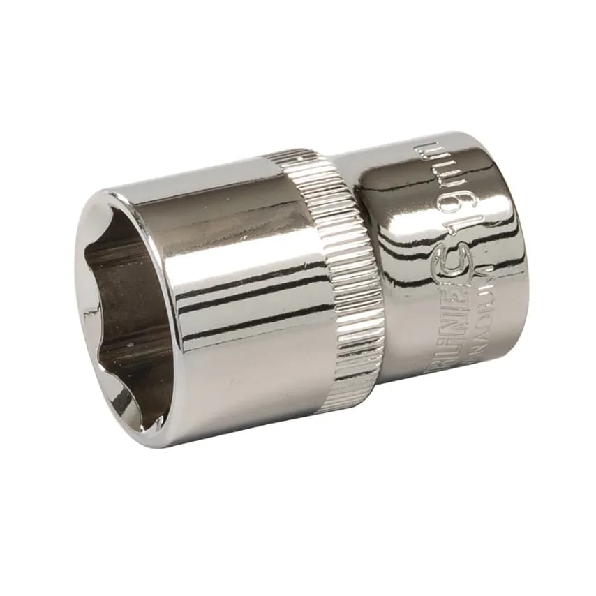 Socket 1/2" Drive 6pt Metric 19mm