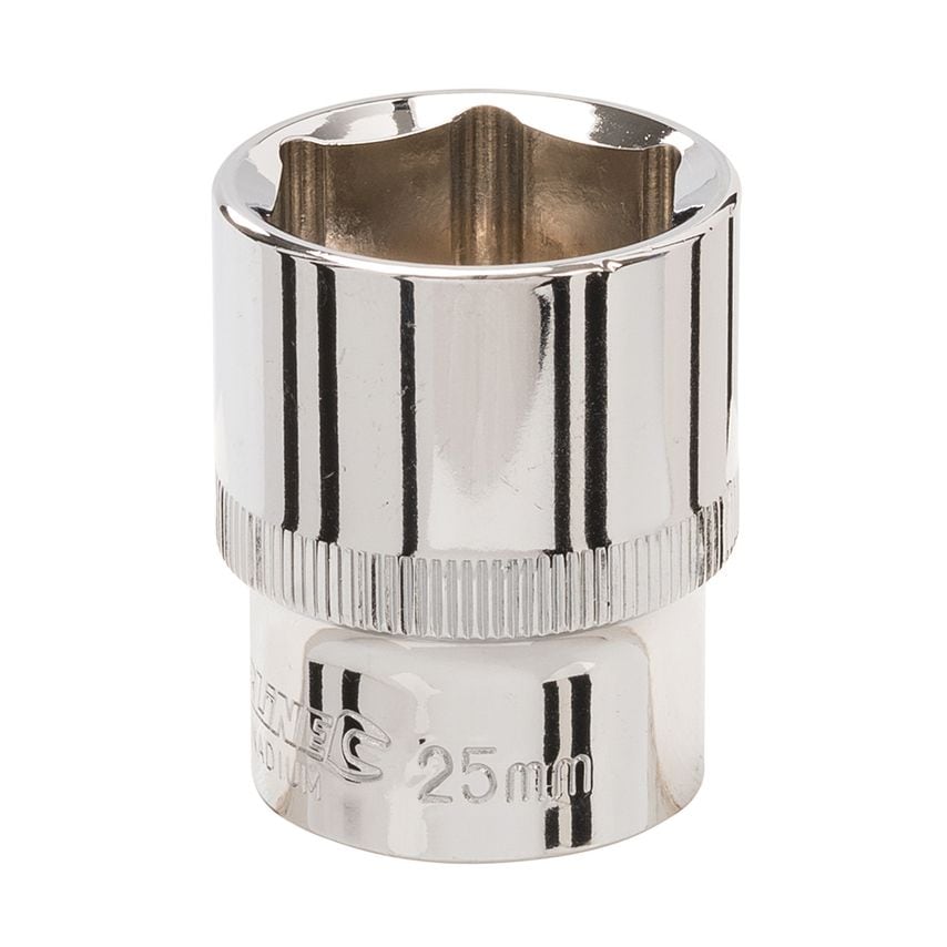 Socket 1/2" Drive 6pt Metric 25mm