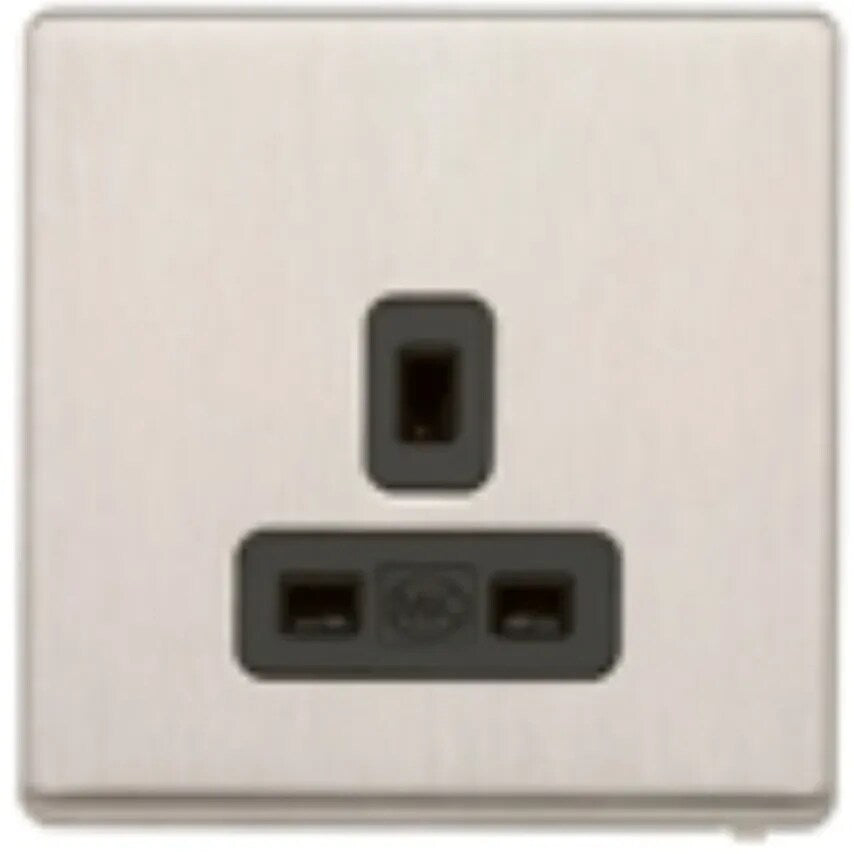 Socket 1 Gang Unswitched Dual Earth 13A White White Inserts - K24780WHIW