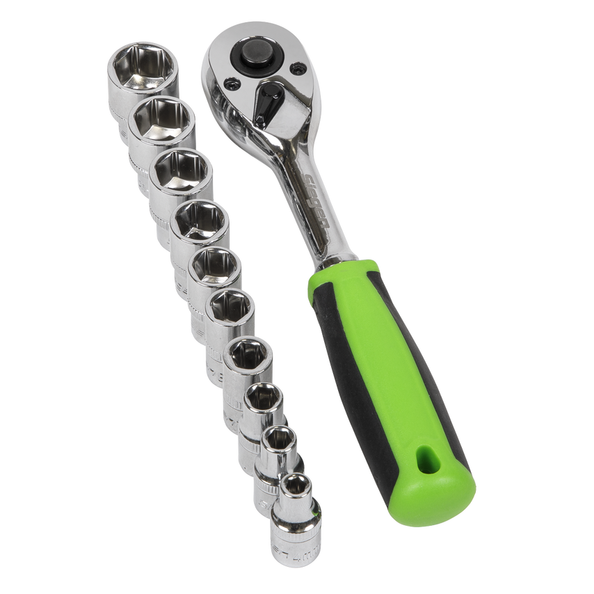 Socket Set12 Piece 1/4" Square Drive WallDrive Metric