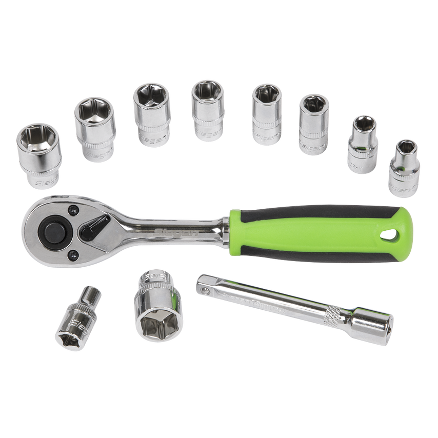 Socket Set12 Piece 1/4" Square Drive WallDrive Metric