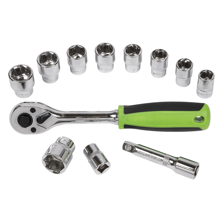 Socket Set12 Piece 3/8"SQ. Drive WallDrive Metric