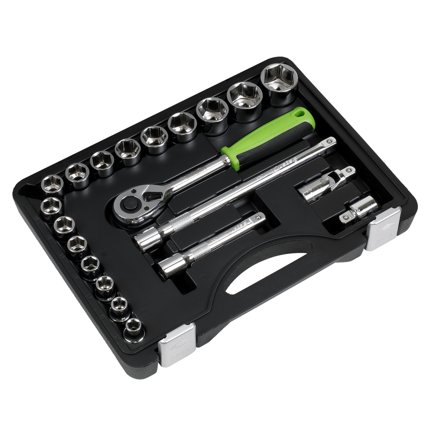 Socket Set21 Piece 1/2" Square Drive Metric