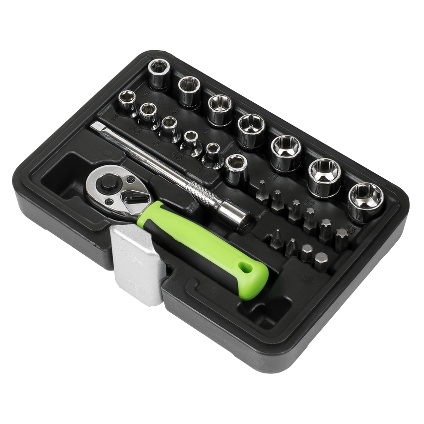 Socket Set25 Piece 1/4" Square Drive - Metric