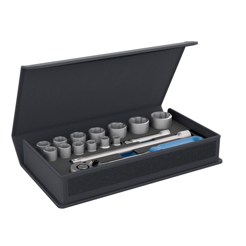Socket Set 1/2" 16 Pcs