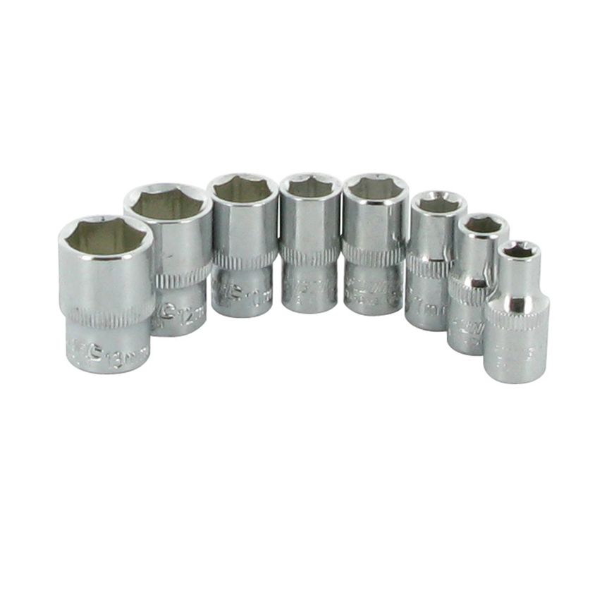 Socket Set 1/4" Drive Metric 6pt 8 Piece 5 - 13mm
