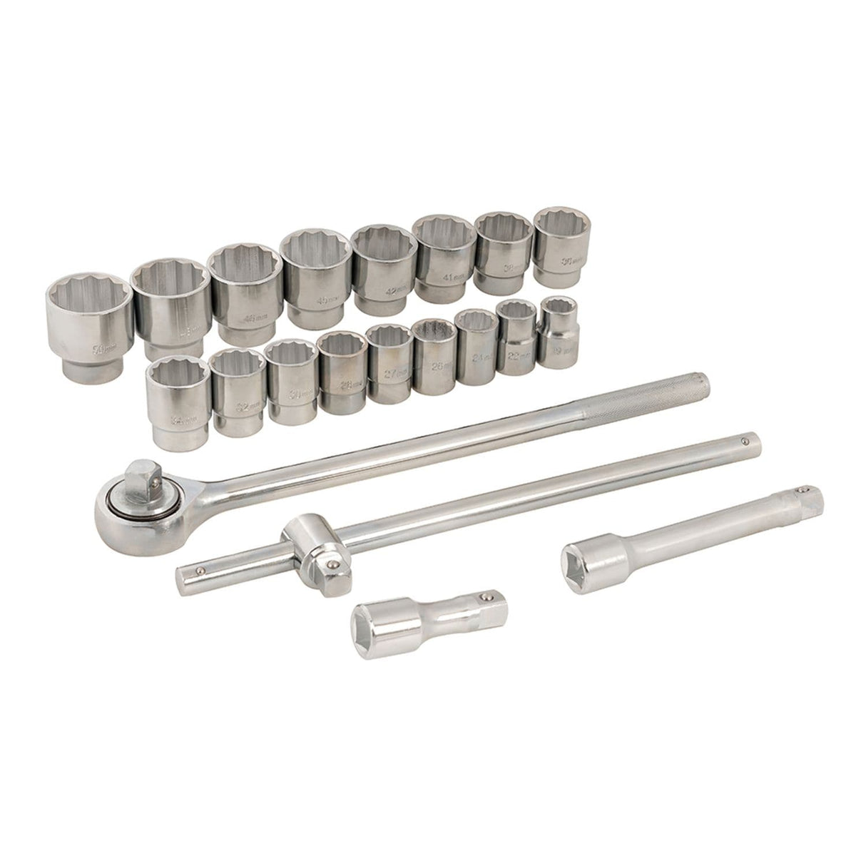 Socket Set 3/4" Drive Metric 21 Piece