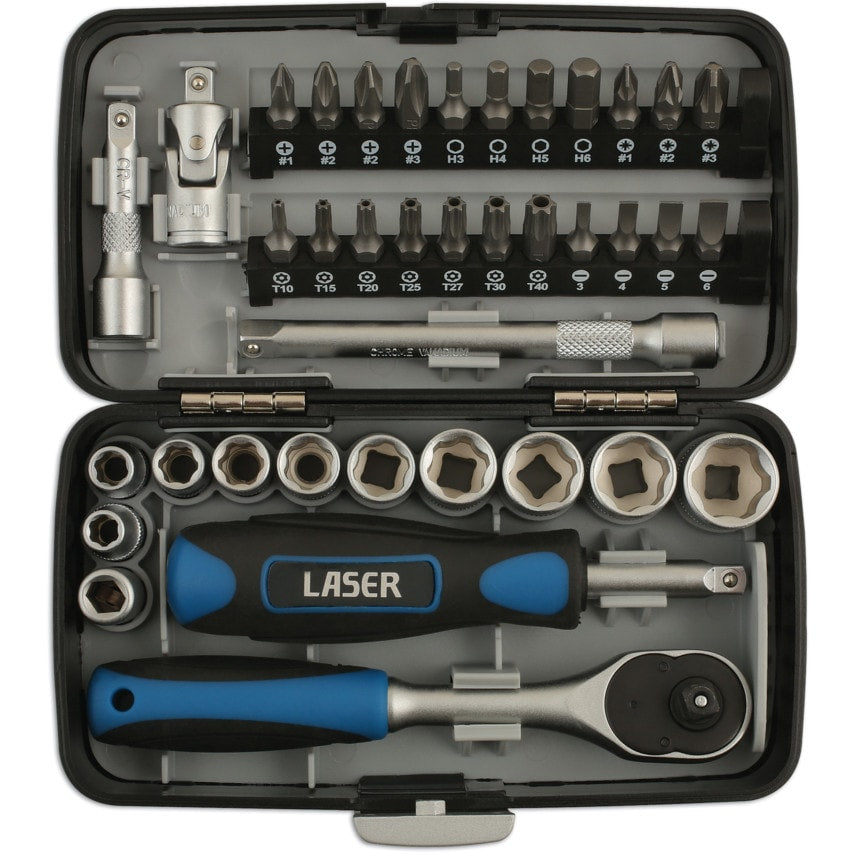 Socket & Bit Set 1/4"D 38PC