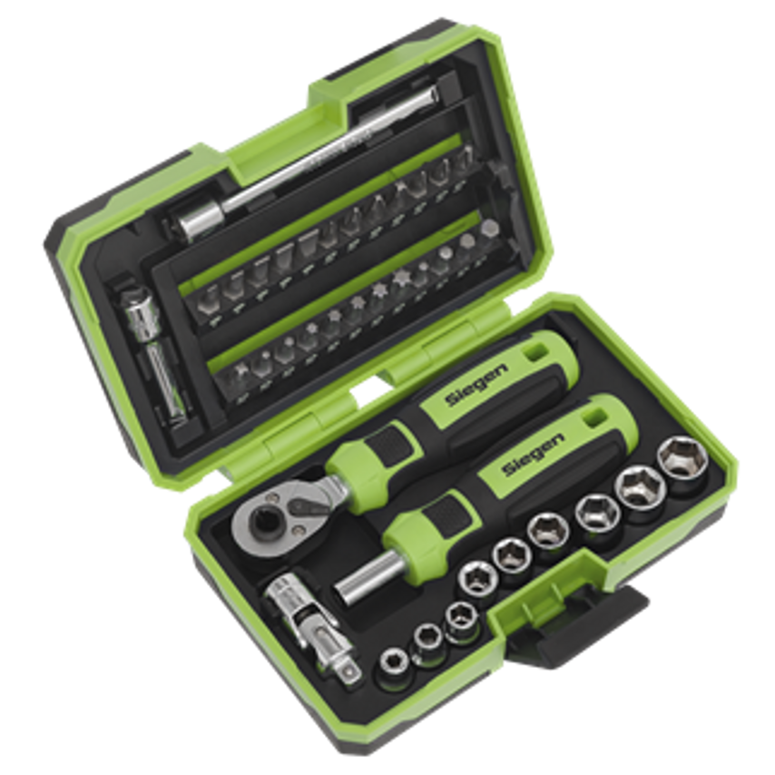 Socket & Bit Set 38pc 1/4"Sq Drive - S01255