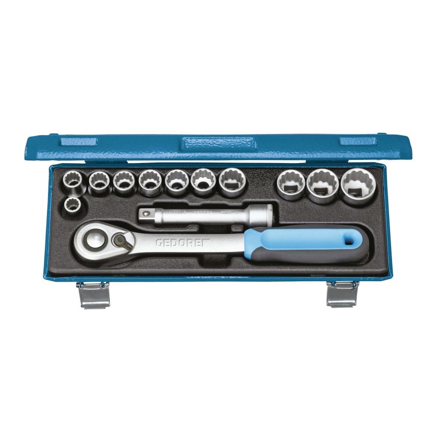 Socket set 1/2" 13 pcs UD 10-24 mm