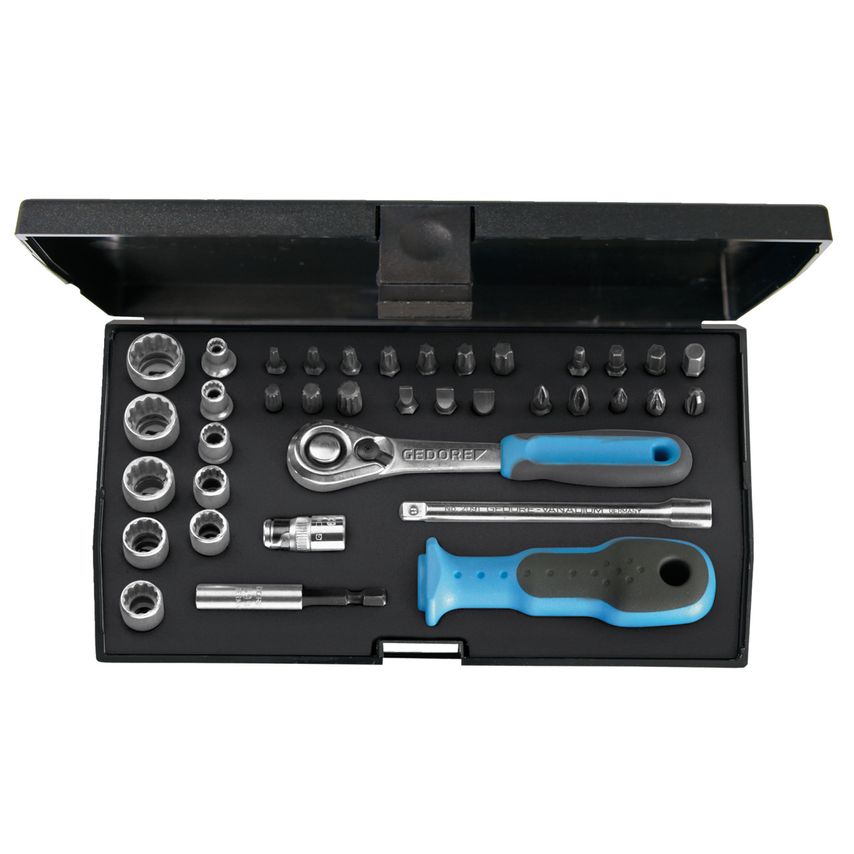 Socket set 1/4" 37 pcs UD-IN-IS-PH-PZ-TX
