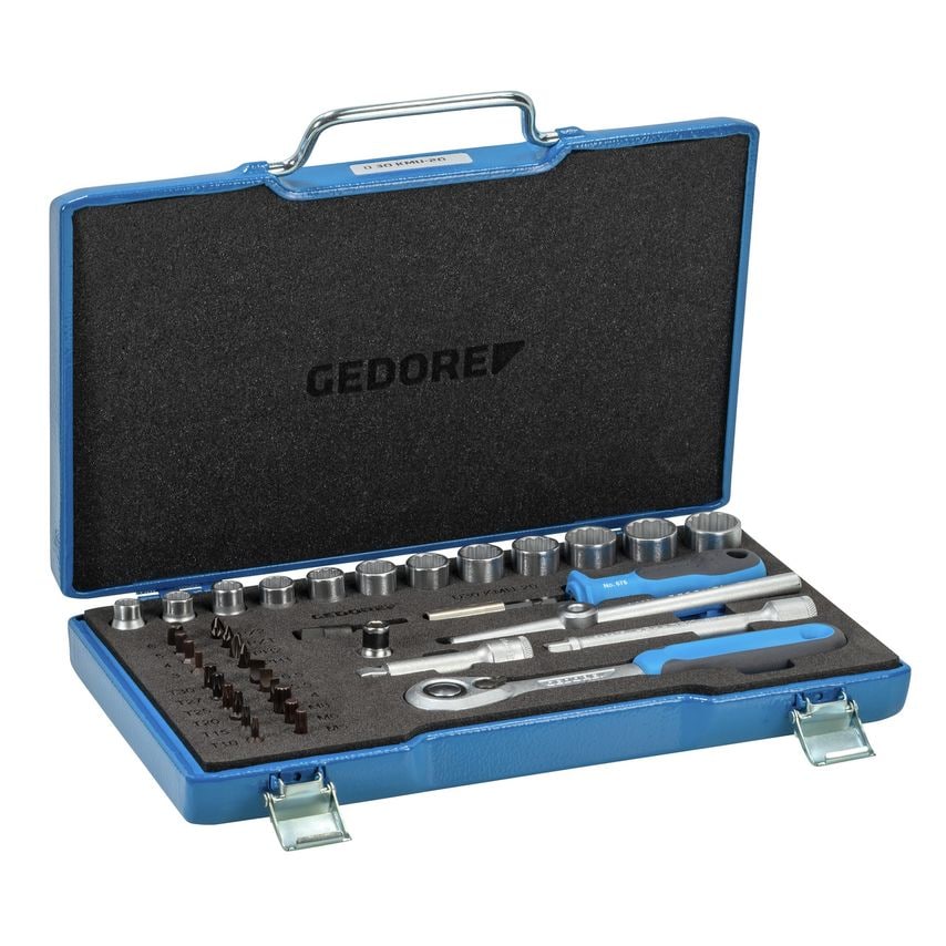 Socket set 3/8" 40 pcs hex IN-IS-PH-PZ-TX-XZN