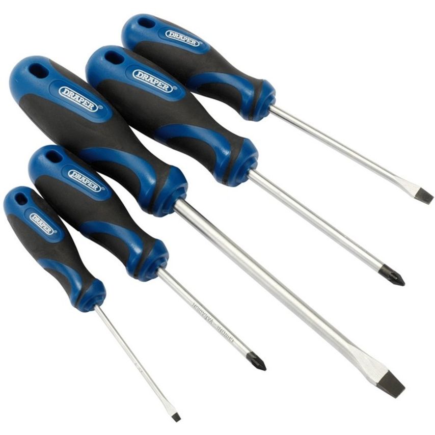 Soft Grip Screwdriver Set of 5 Piece