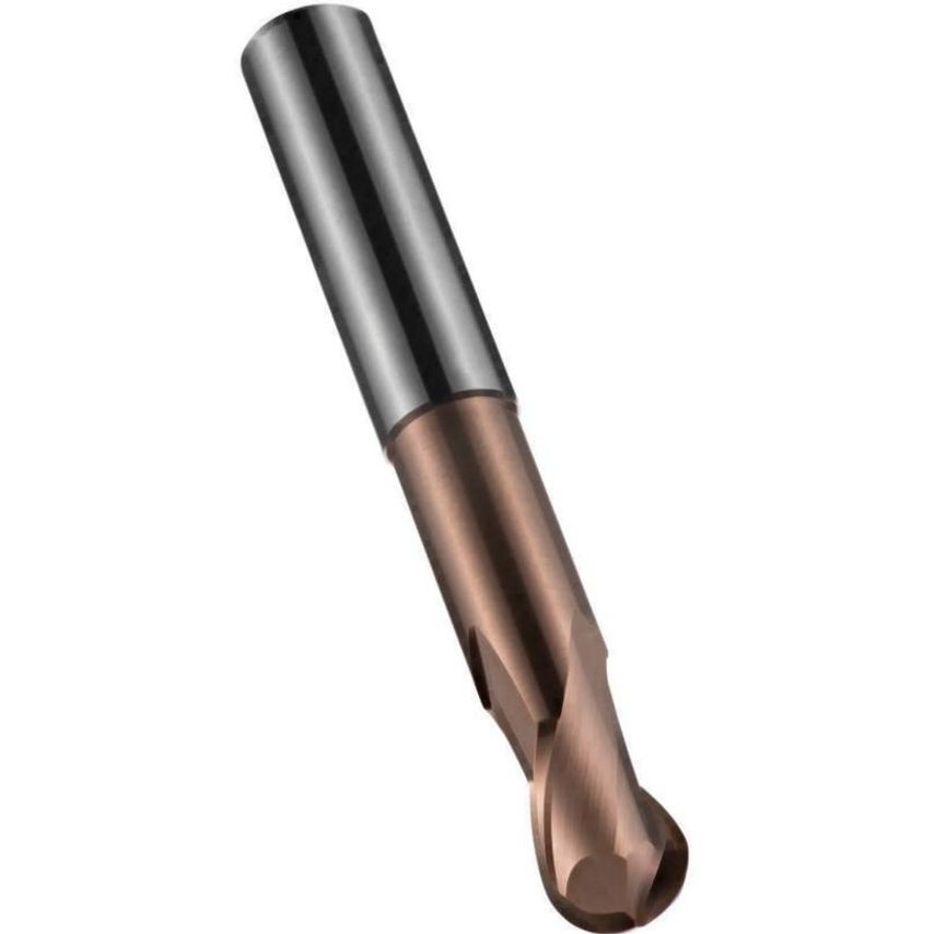 Solid Carbide 3 Flute 40 Deg Helix Long Series Slot Drill For Non-Ferrous Materials 4.0xd4