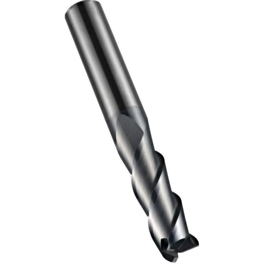 Solid Carbide Alcrn 5 Flute Unequal Helix Long Series Weldon Shank End Mill 6.0 Mm