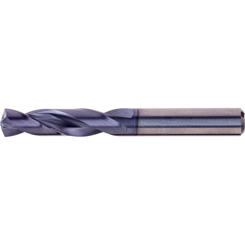 Solid Carbide Tialn Force-M Stepped Shank Short Series (X3d) Drill Din 6537 K 11/64 Inch