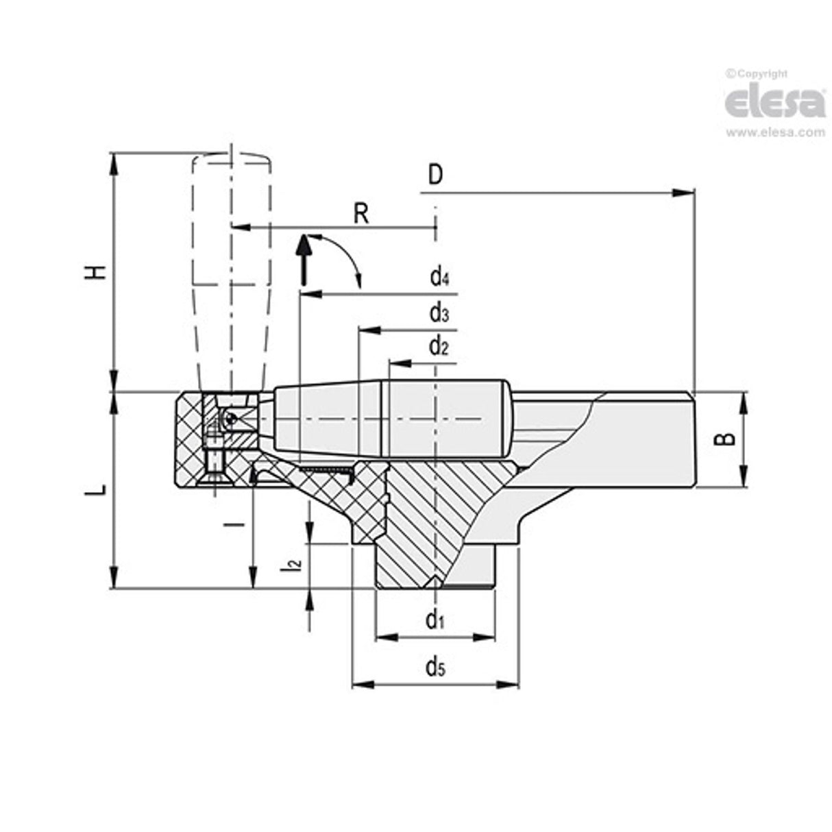 Solid handwheel-VDN.125 FP+IR