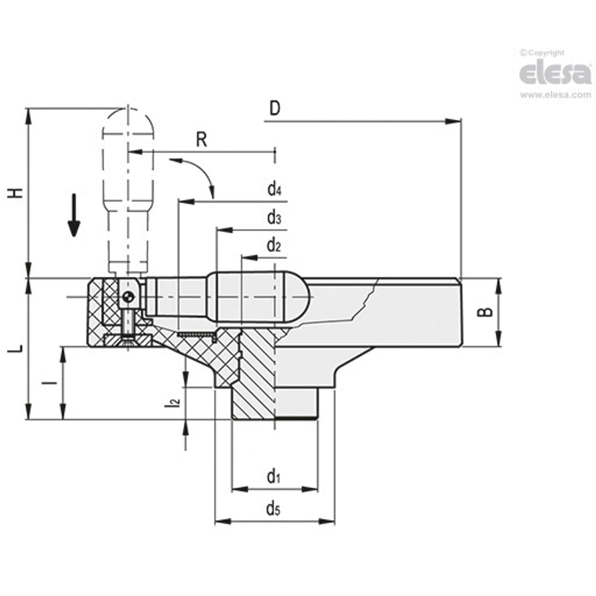Solid handwheel-VDN.150 FP+IRS