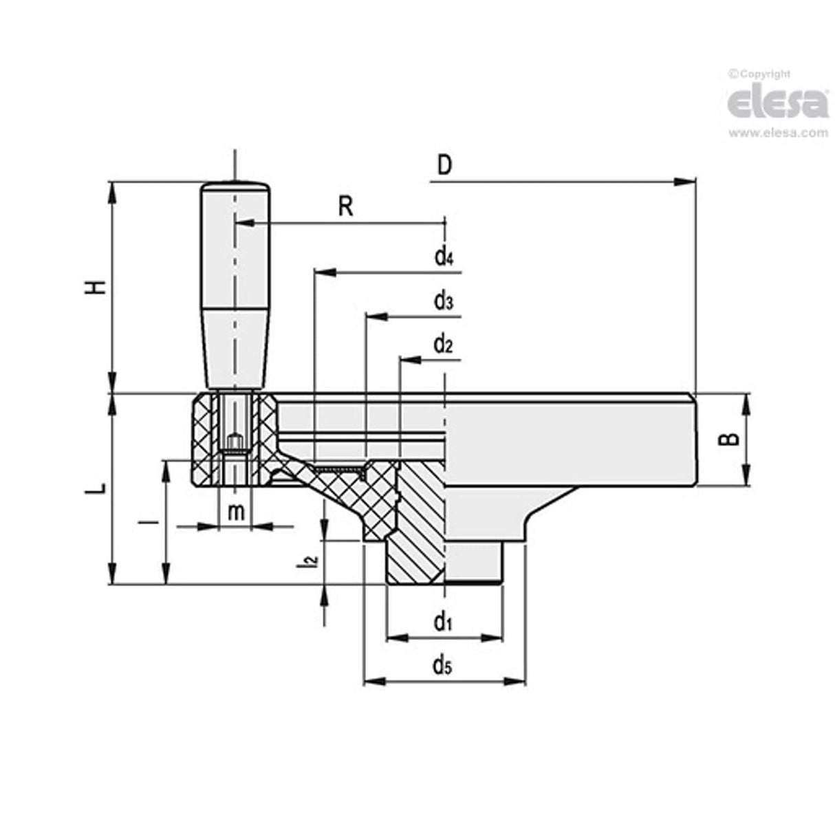 Solid handwheel-VDN.200 FP+I