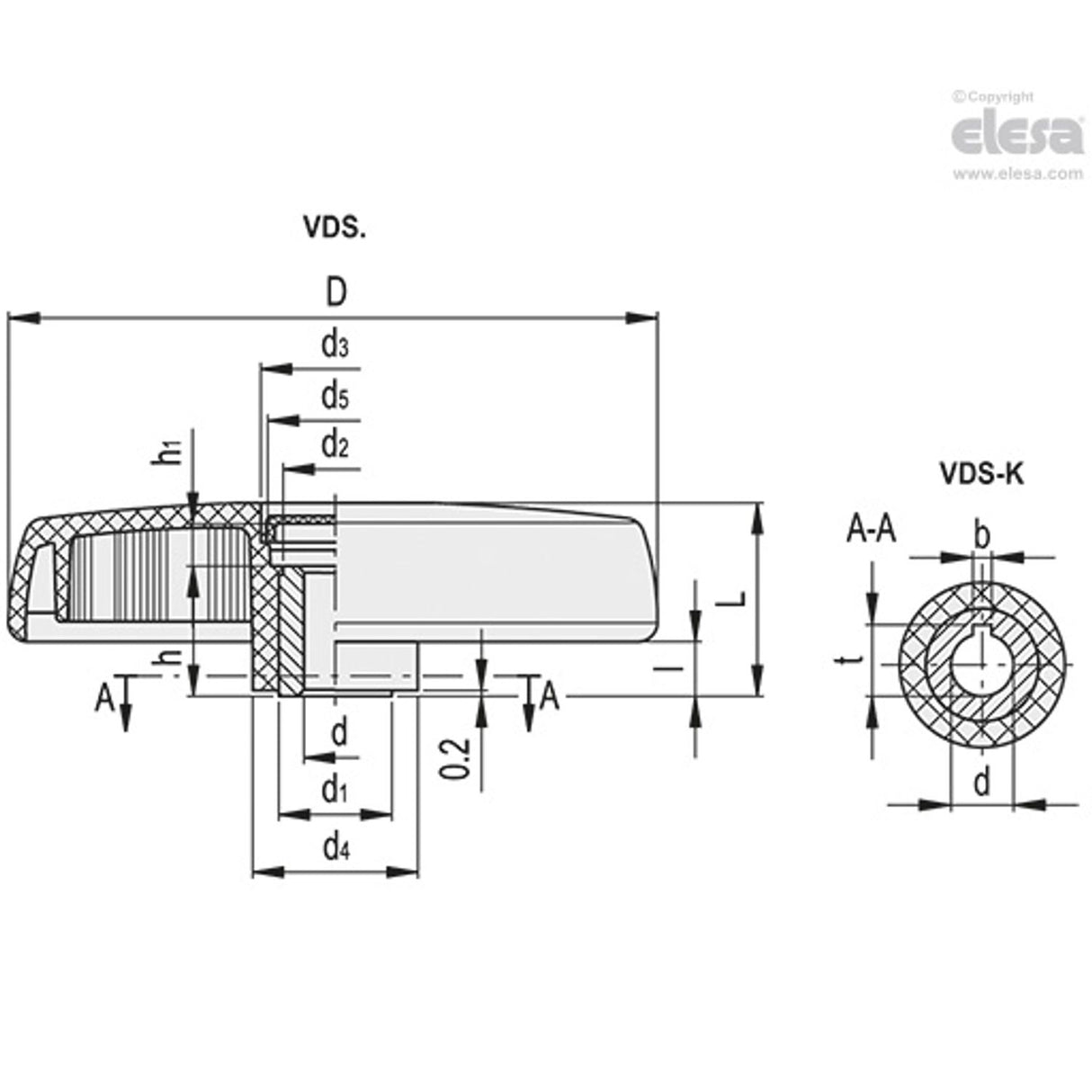 Solid handwheel-VDS.200-SST-20