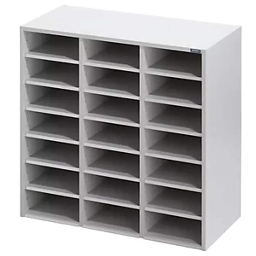 Sorting Add-On, HxWxD 922 X 913 X 420mm, 21 Compartments, Light Grey RAL 7035