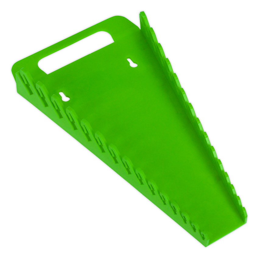Spanner Rack Capacity 15 Spanners Hi-vis Green