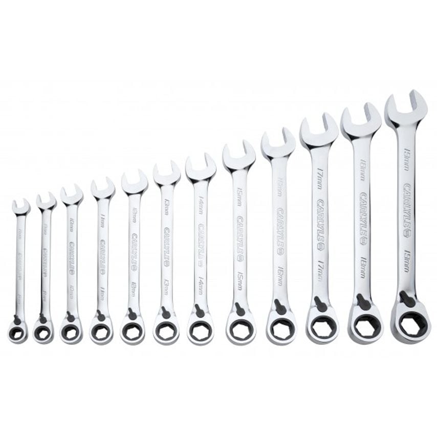 Spanner Set - Reverse Ratcheting - Metric - 12 Piece - RWR612M