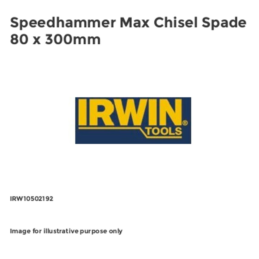 Speedhammer Max Chisel Spade 80 x 300mm