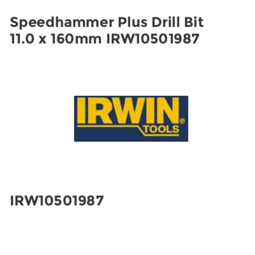 Speedhammer Plus Drill Bit 11.0 x 160mm IRW10501987