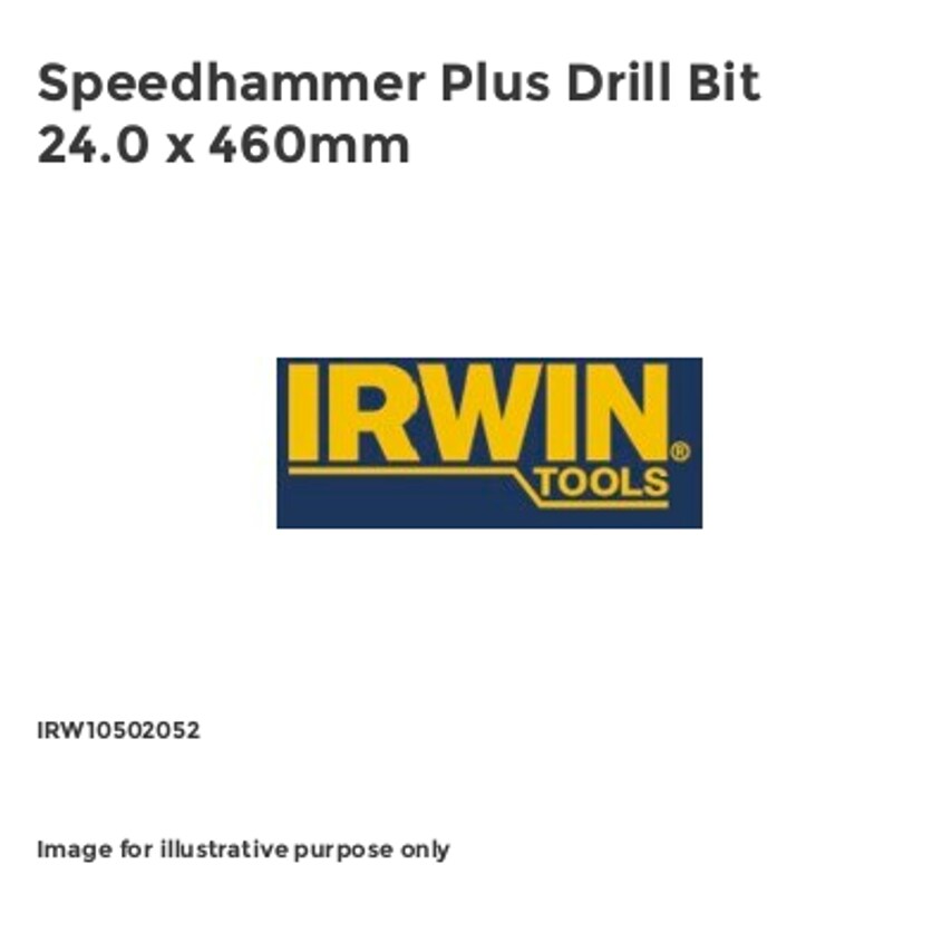 Speedhammer Plus Drill Bit 24.0 x 460mm IRW10502052