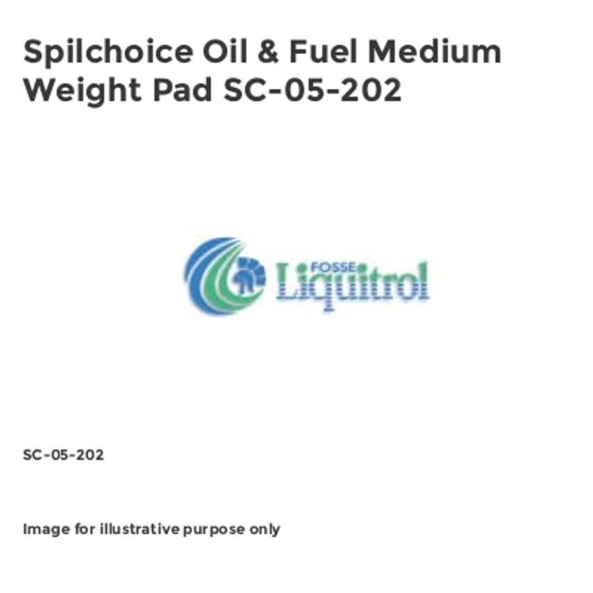 Spilchoice Oil & Fuel Medium Weight Pad SC-05-202