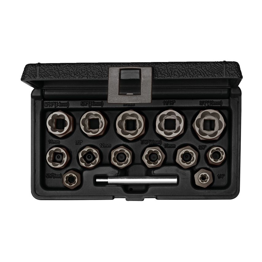 Spir.grooves extract. 3/8 6.3-19mm 14pcs