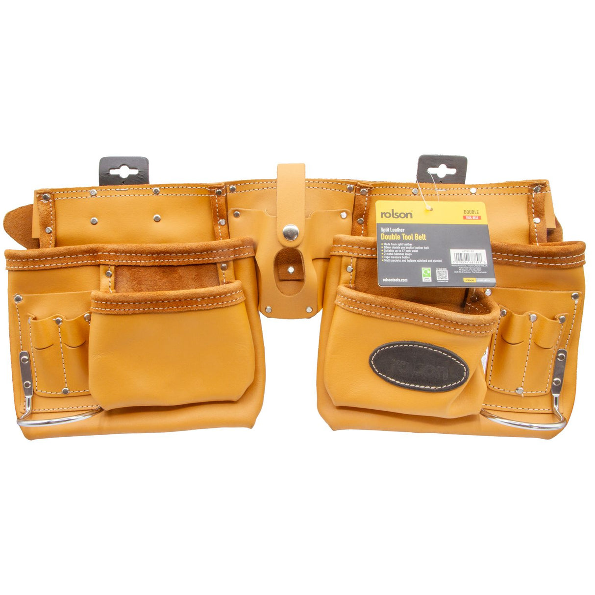 Split Leather Double Tool Belt