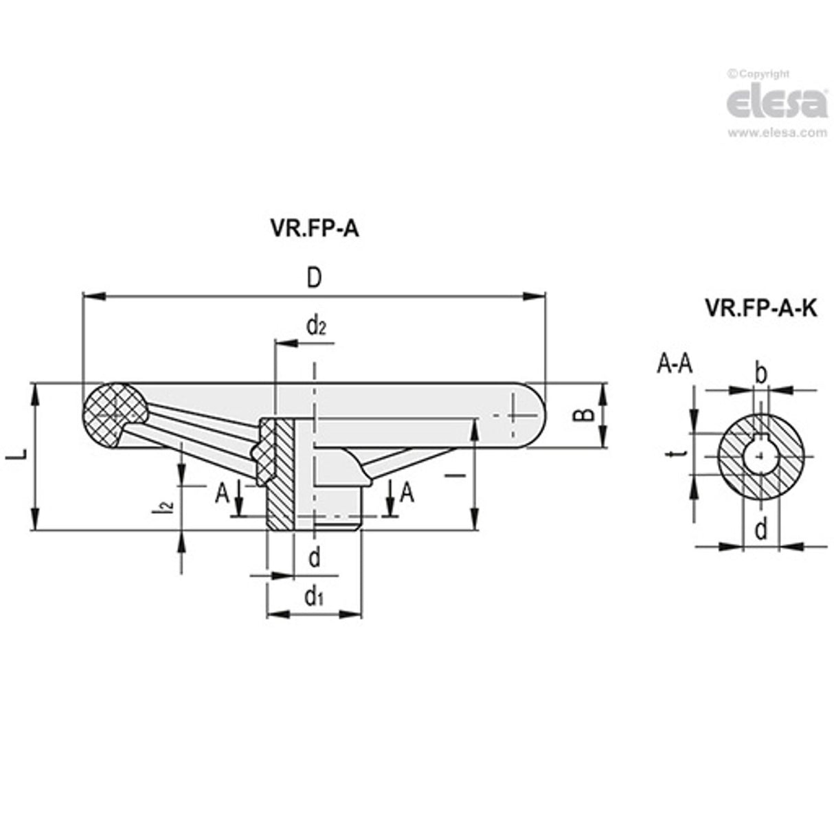 Spoked handwheel-VR.125 FP-A12